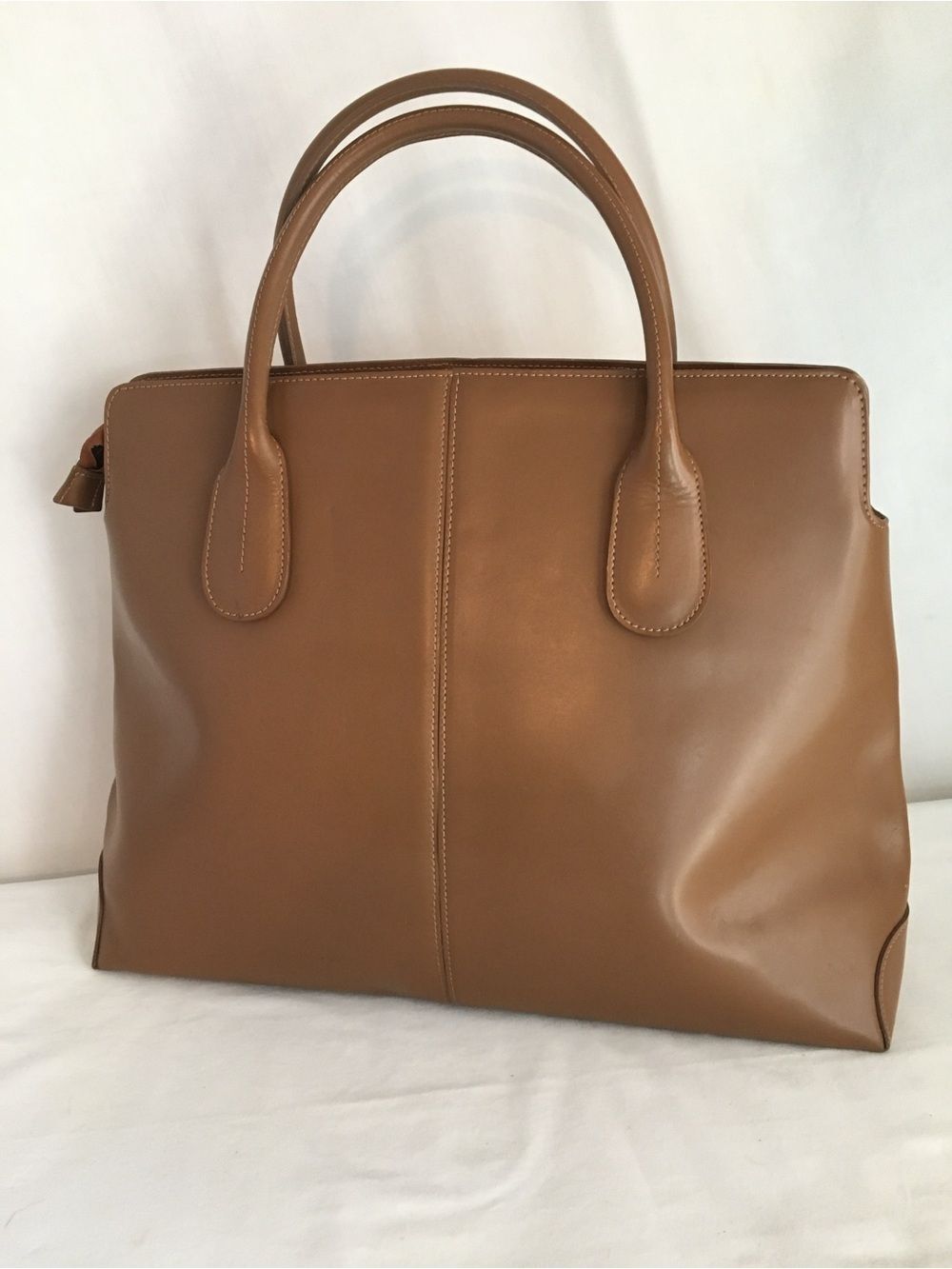 Gianni Chiarini Firenze Giuditta EUC Italian Made Tan Cognac Leather Tote - Picture 5 of 16